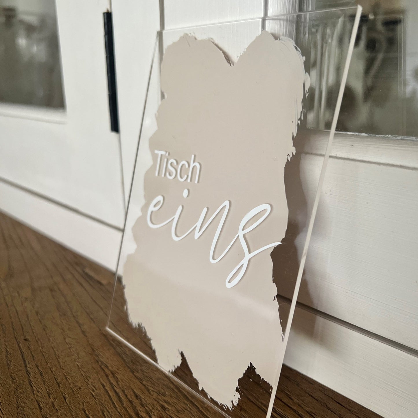 Tischnummer Acrylglas