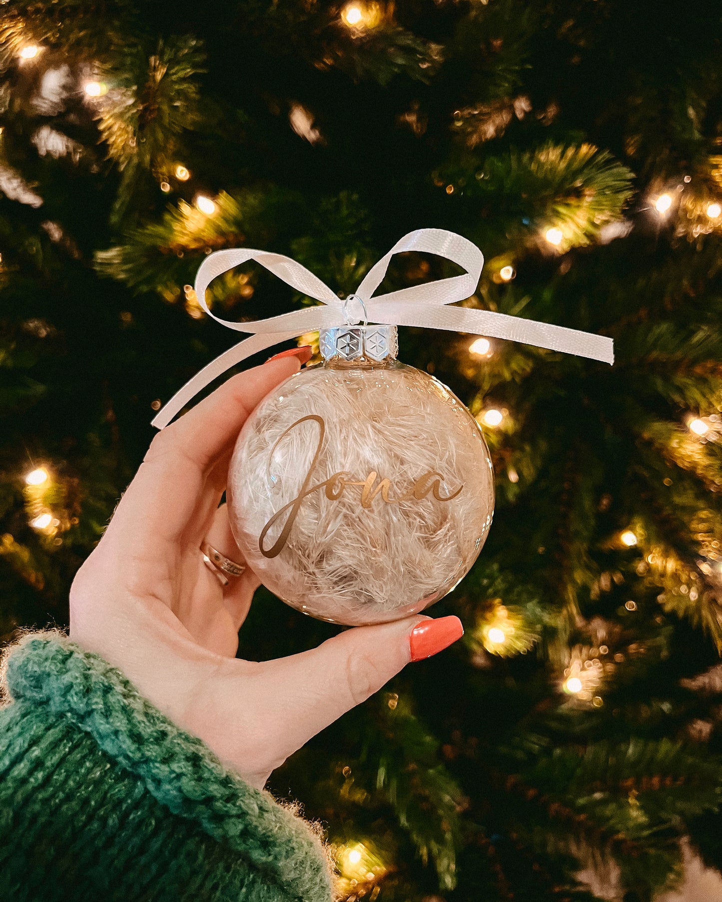 Christmas Balls Fluffy Pampas