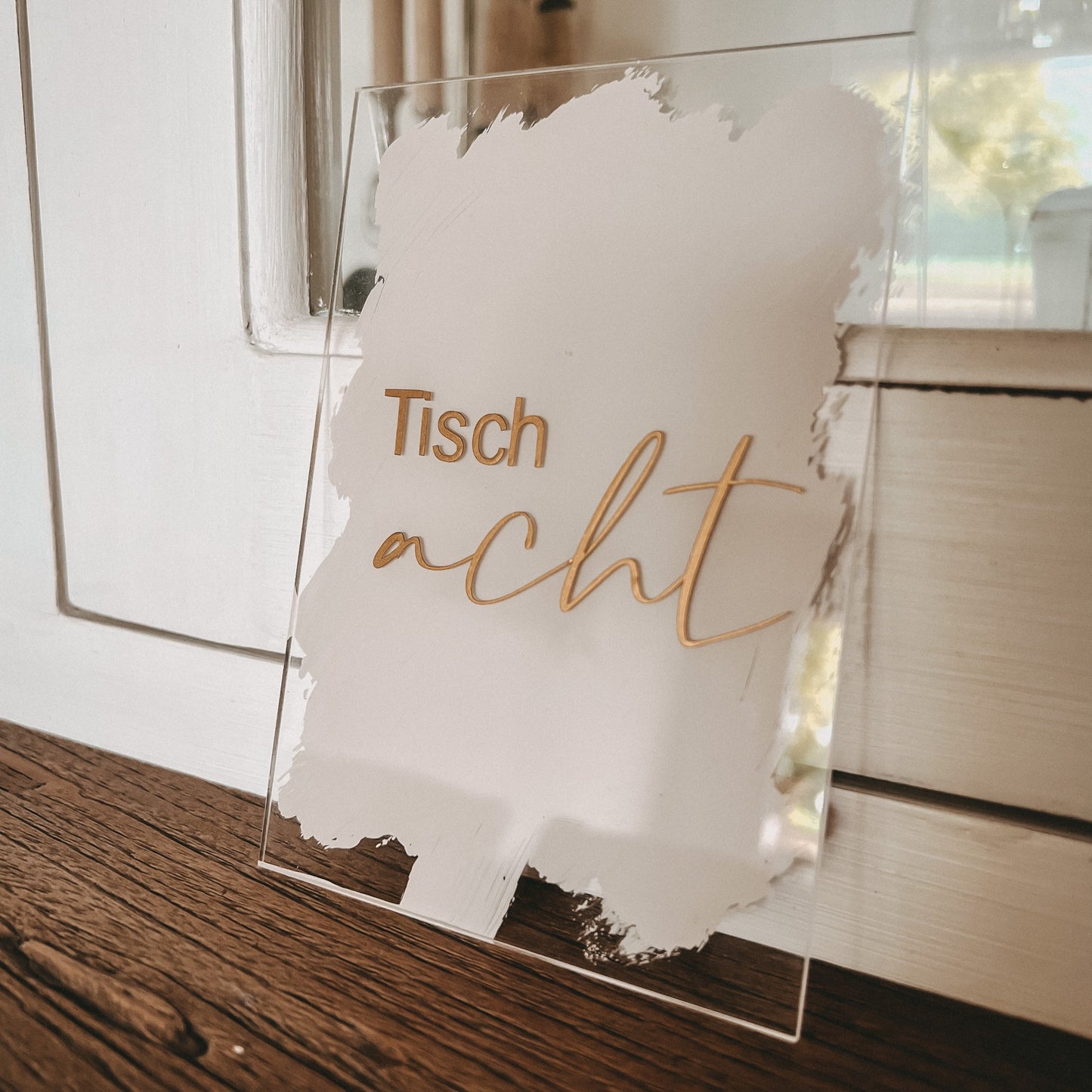 Tischnummer Acrylglas