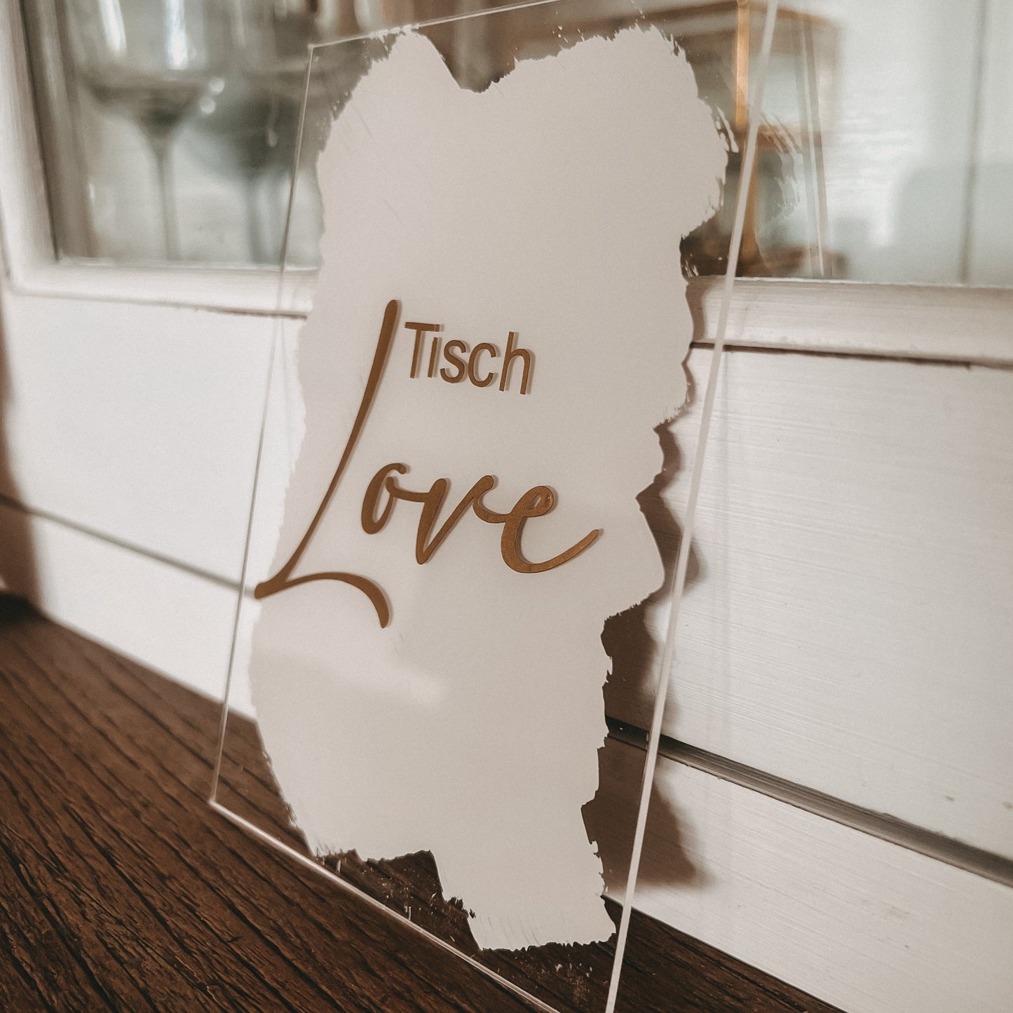 Tischnummer Acrylglas