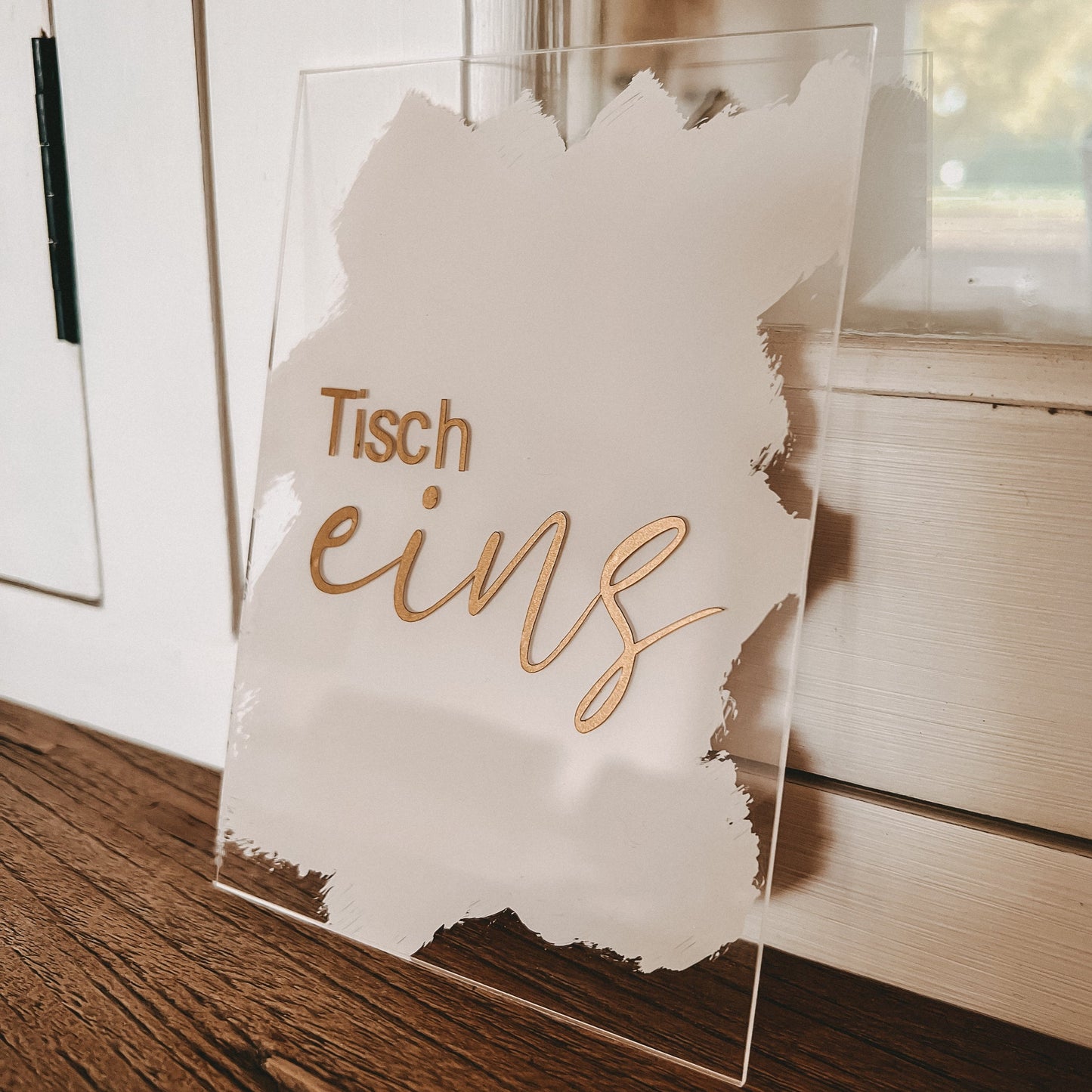 Tischnummer Acrylglas