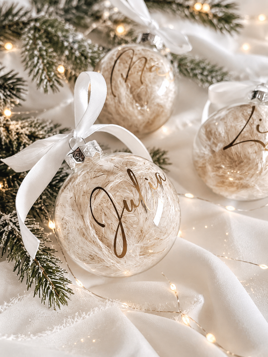 Christmas Balls Fluffy Pampas