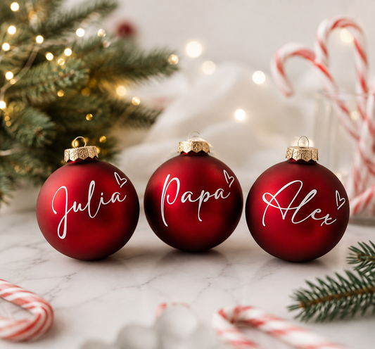 Christmas Balls red